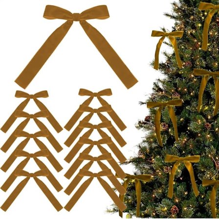 Lollanda 12 stk. Julerosetter i Velour til Juletræet Flere farvevalg