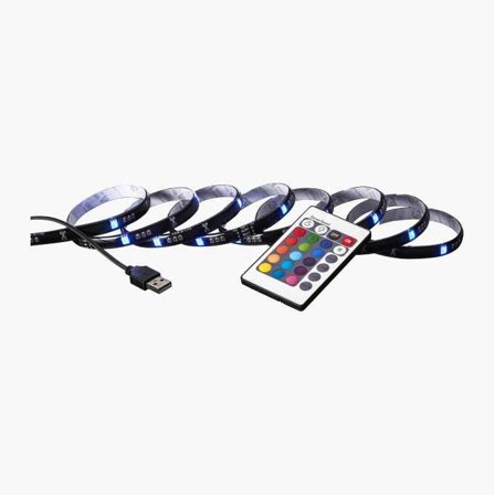 RGB LED-List USB 2 m Självhäftande Flexibel - Biltema