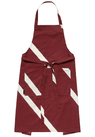 Marimekko Basso Apron Kökstextil Röd ONESIZE