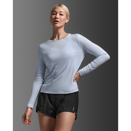 2XU Aero Mesh Long Sleeve Halogen/Halogen Reflective