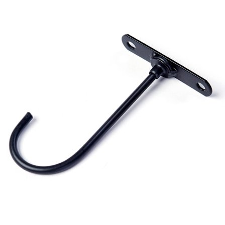 1 kpl Musta Kaapin Alle Ripustettava Banaani Koukku, Metalli Banaani Koukut