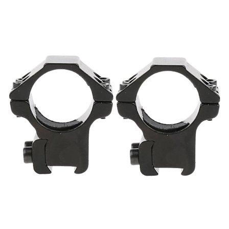 25.4mm 1" Kikkertmontasjeringer Passer 11mm Dovetail Skinne Lommelykt Lav Profil