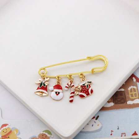 Mub- Julbroscher, legeringar, söta älgstrumpor, snögubbar, snöflingor, käppar, godisnålar, kappor, väskor, märken 2_yux