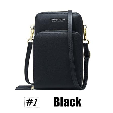 Us 11,5*4*20cm Women Läder Axelväska Crossbody Telefon