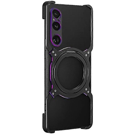 Til Sony Xperia 1 VI Case Støtteben Metal Bumper Magnetisk Telefon Cover
