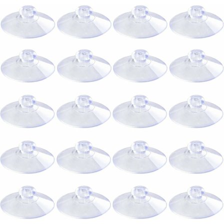 20mm 100 stycken Mini Transparenta Sugkoppar Utan Krokar Utan Hål