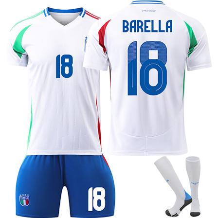 2425 UEFA Europa League Italien nr 18 BARELLA tröja och byxor set White M