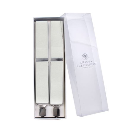 Amanda Christensen Braces Plain Accessoarer Herr Vit ONESIZE