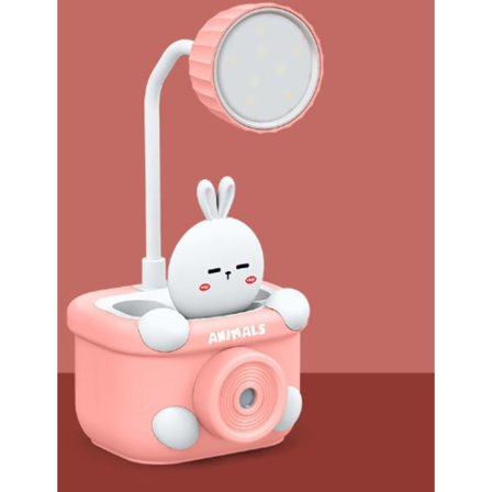 Pink skrivebordslampe, dæmpbar børne skrivebordslampe med 2 lystilstande