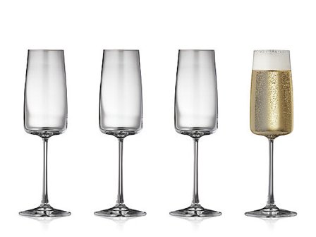 LYNGBY GLAS Champagneglass Zero 30cl 4stk