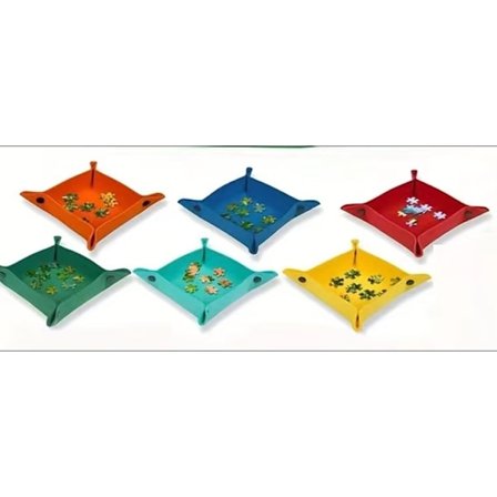 6-pak puslespilsorteringsbakke | Hold dit puslespilbræt pænt og organiseret. Bærbar puslespilsorganisator til puslespil med 1000 brikker, sortering af