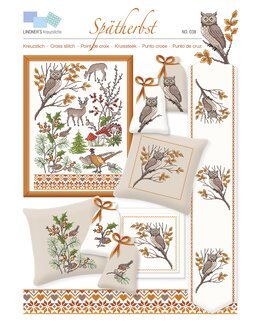 Korsstygnsmönster Höst