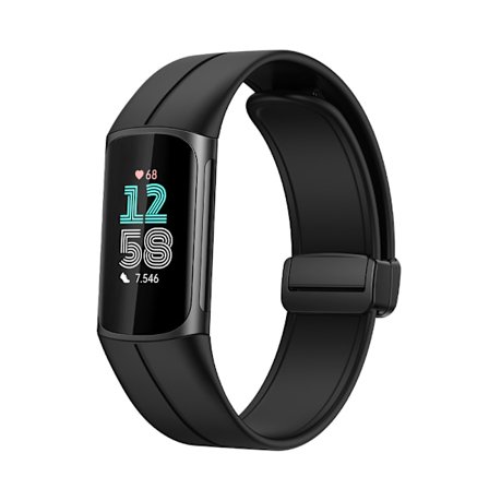 Silikonarmband med magnetiskt spänne för Fitbit Charge 5/6