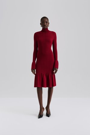 Malina - Amalia midi dress - XS - Deep Red