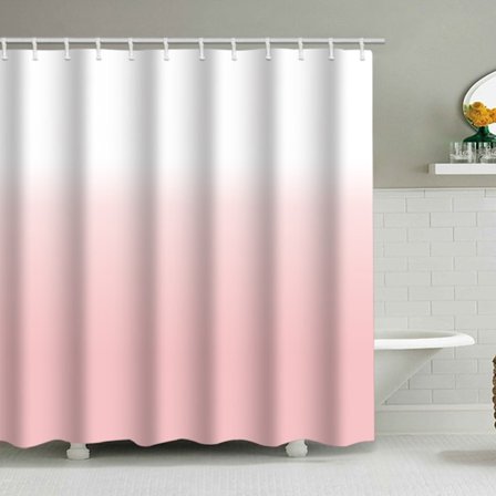 Gradient Powder Duschdraperi, med 12 plastkrokar