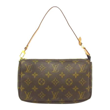 Louis Vuitton Vintage, Pre-owned Pochette Accessoires Monogram Bag Bruin, Dames, Maat:ONE Size,leer