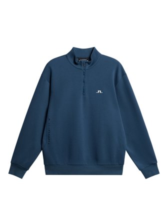 J.Lindeberg - Tino Zip Sweatshirt - Blue - Mann - S