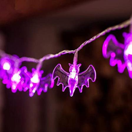 1-pack Halloween String Fladdermöss (lila)
