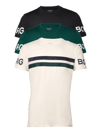 Borg T-Shirt 3P Patterned Björn Borg