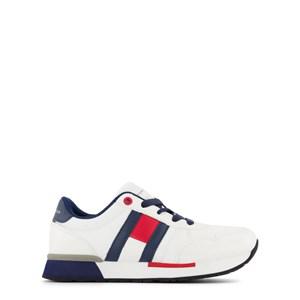 Kids - Tommy Hilfiger White Low Cut Lace Flag Sneaker 39 EU - Trainers - 39 EU - White