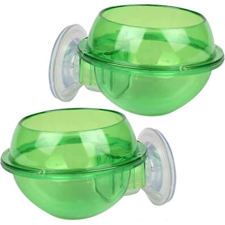 2 stk. Sugekop Reptil Foderautomat Anti-Escape Reptil Madskål