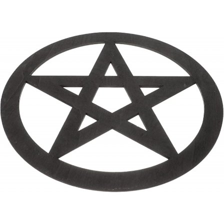 Trefigurede ornamenter i europeisk stil, stuedekorasjoner, treutskjæringer i massivt tre, utskårede retrofarger, pentagramstjerner