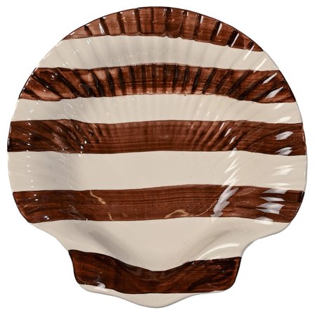 Byon Armona Stripe serveringsfat 23,5 cm, mörkbrun/vit | Dukning & Servering > Serveringsskålar > Serveringsfat | Bagaren och Kocken