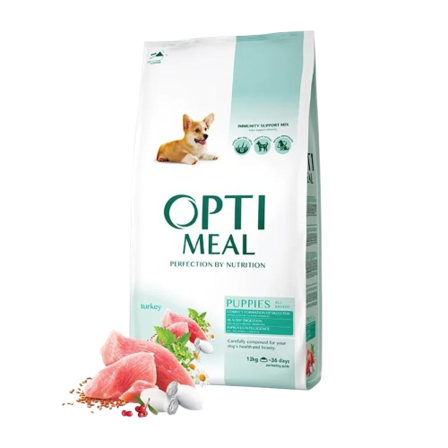 Optimeal - Puppy All Breeds Healthy Digestion Turkey Tørrfôr Til Hund 20 kg - Hund - Hundefôr & hundemat - Tørrfôr for hund - ZOO.no