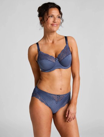 Hunkemöller Sophie Non-Padded Underwired Bra - Blue - C x 80