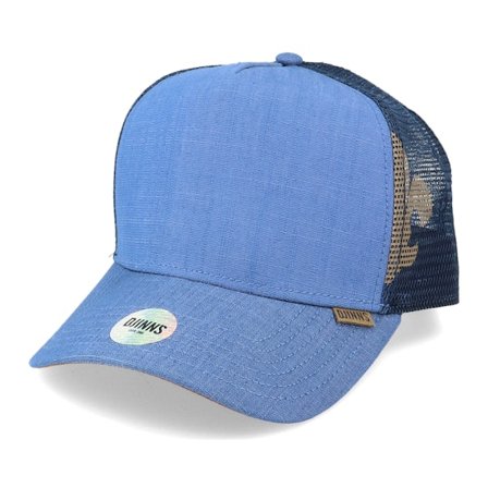 Djinns - Blau Trucker Cap - Hft Cap Linen 2014 Navy Trucker @ Hatstore