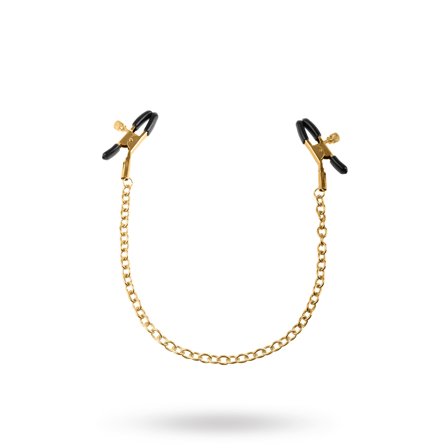 Fetish Fantasy: Gold Chain Nipple Clamps