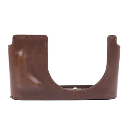 Leica Q2 läderfodral för halva kroppen - Kaffe