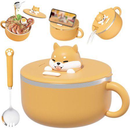 Ramen-gryter, Søt Shiba Inu Instant Ramen Nudelskål