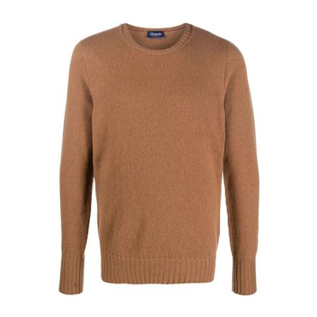 Drumohr - Stickade Tröjor - Brun - Herr - Storlek: 4xl, Herr, Storlek: 4XL