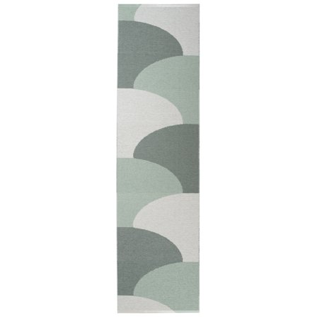 Pappelina Hill matto 70 × 270 cm, army/mint/grey