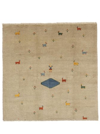 Gabbeh Rug Hand Knotted 200X200 Square