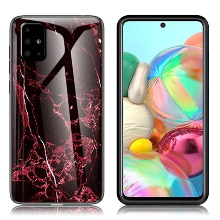 Fantasy Marble Samsung Galaxy A71 kuoret - Punainen