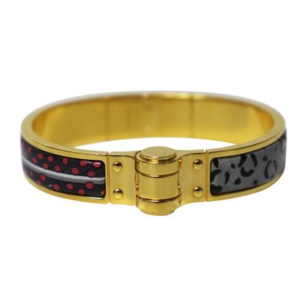 Hermès Vintage, Pre-owned Baobab Cat Hinged Bracelet Geel, Dames, Maat:ONE Size