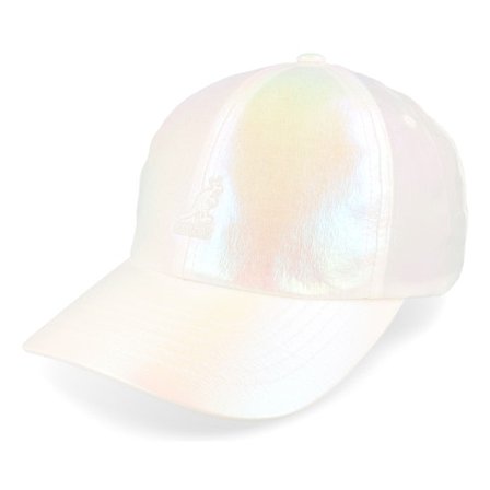 Kangol - Hvid adjustable Kasket - Foiled Bb Moonstone Adjustable @ Hatstore