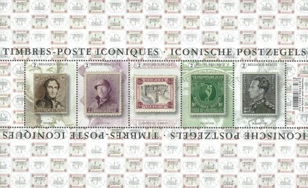 Belgien - Frimærke ikoner - Postfrisk miniark