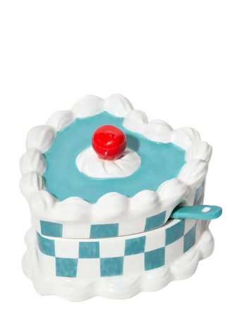 DOIY Sukkerskål - Sweetie - Multi/patterned - 13X11X8.5CM