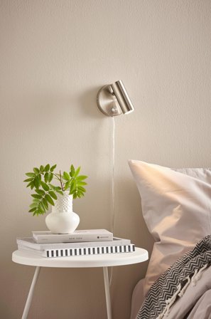 Jotex - LEE vegglampe Satin nickel - Kjøp Vegglamper hos Jotex