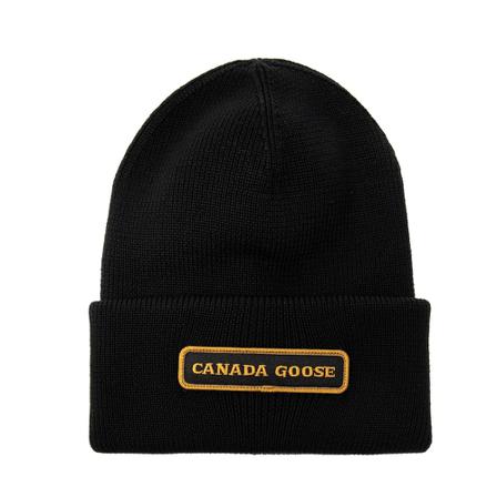 Canada Goose Logo-patched Hoed , Zwart , Heren , Maat: ONE Size Hoeden