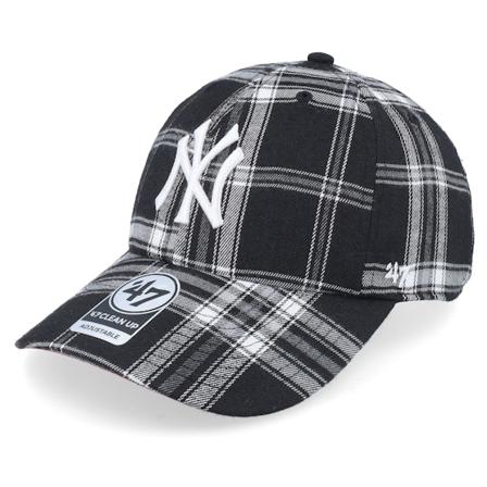 47 Brand - MLB Černá unconstructed Kšiltovka - New York Yankees Totally Clean Up Black Dad Cap @ Hatstore