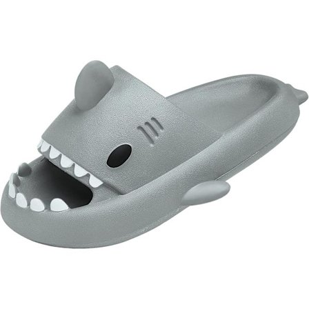 Hai Slide -naiset ja miehet - uima-allas- ja rantaläpyskät - liukumattomat avovarpaat uima-sandaalit Hai Slide -tossut harmaa EU 40-41