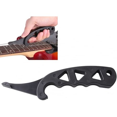 1 guitar strengtræk til øjeblikkeligt at fastgøre nye strenge med guitar strengtræk værktøjet.