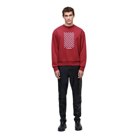 Karl Lagerfeld Reflective Logo Sweatshirt Rød, Herre Sweatshirts