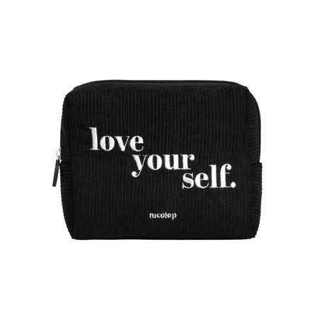 Nicole P Accessori Corduroy Beauty - Black 1pz - Beauty Case