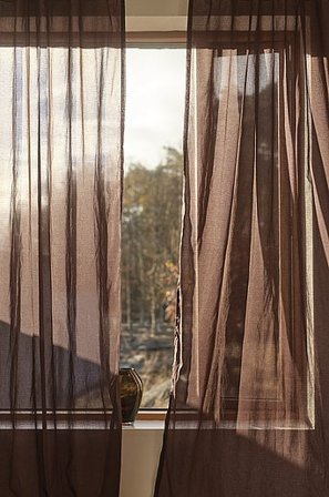 Jotex - Voile-gardine Im 2er-pack Schokoladenbraun - CORINNE - Kaufe Multifunktionsgardinen bei Jotex