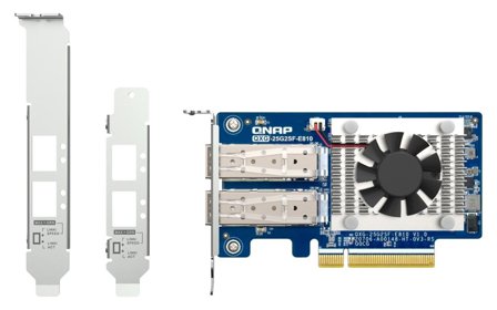 QNAP QXG-25G2SF-E810 - nettverksadapter - PCIe 4.0 x8 - 25 Gigabit SFP28 x 2